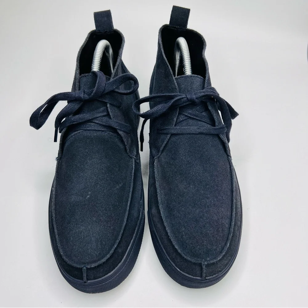 Express Navy Suede Leather Lace Up Chukka Sneakers Men’s Size 8